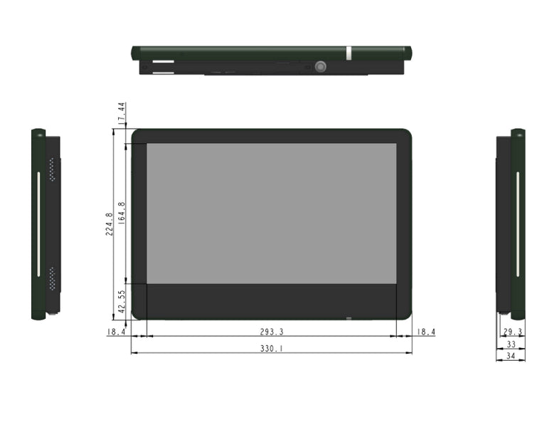 Netvio TS-13-10 | 13.3″ NetvioGo Touch Panel Controller with PoE & Wi-Fi