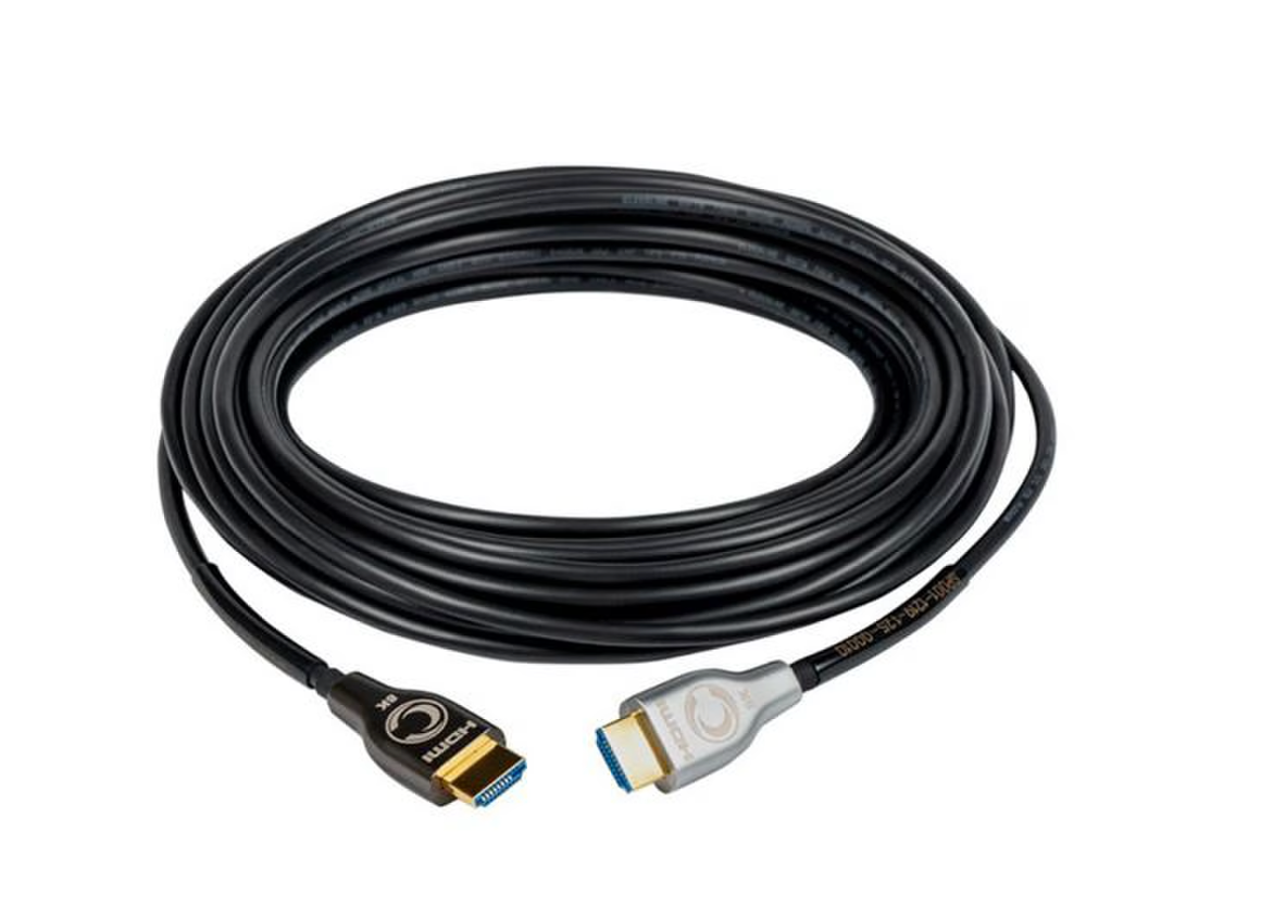 Cleerline 8K HDMI Active Optical Cables, Black Jacket: 5m to 60m