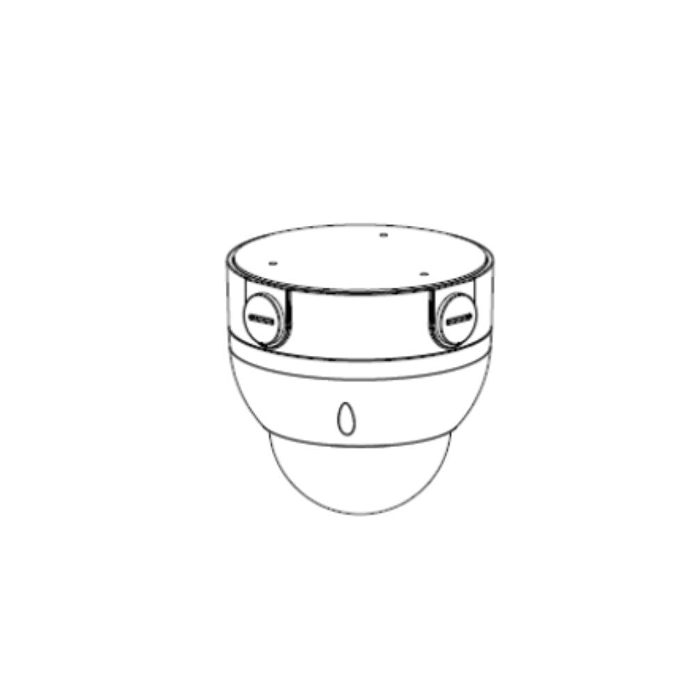 Dahua Round Aluminium Junction Box for Dahua's Professional Series DAH-PFA138 Dome Cameras, White 1