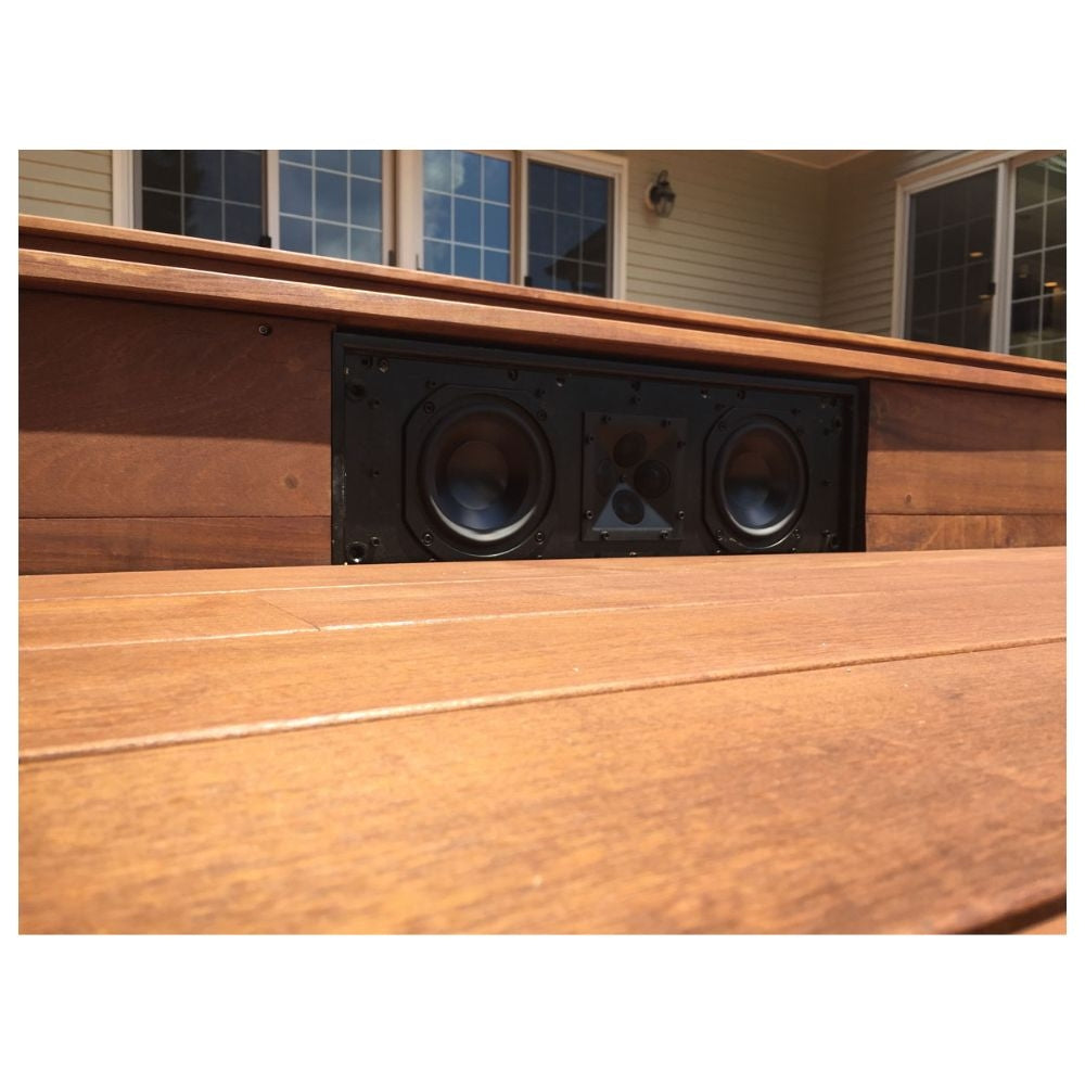 James 2 Way Dual 5.25" QX LCR In-Wall Speaker With Quad Tweeter Array and Borderless White Grille: EACH 4