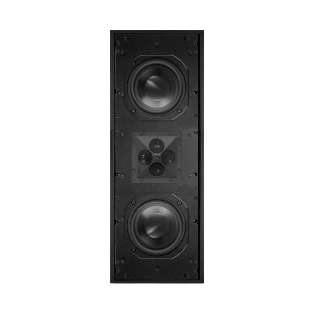 James 2 Way Dual 5.25" QX LCR In-Wall Speaker With Quad Tweeter Array and Borderless White Grille: EACH