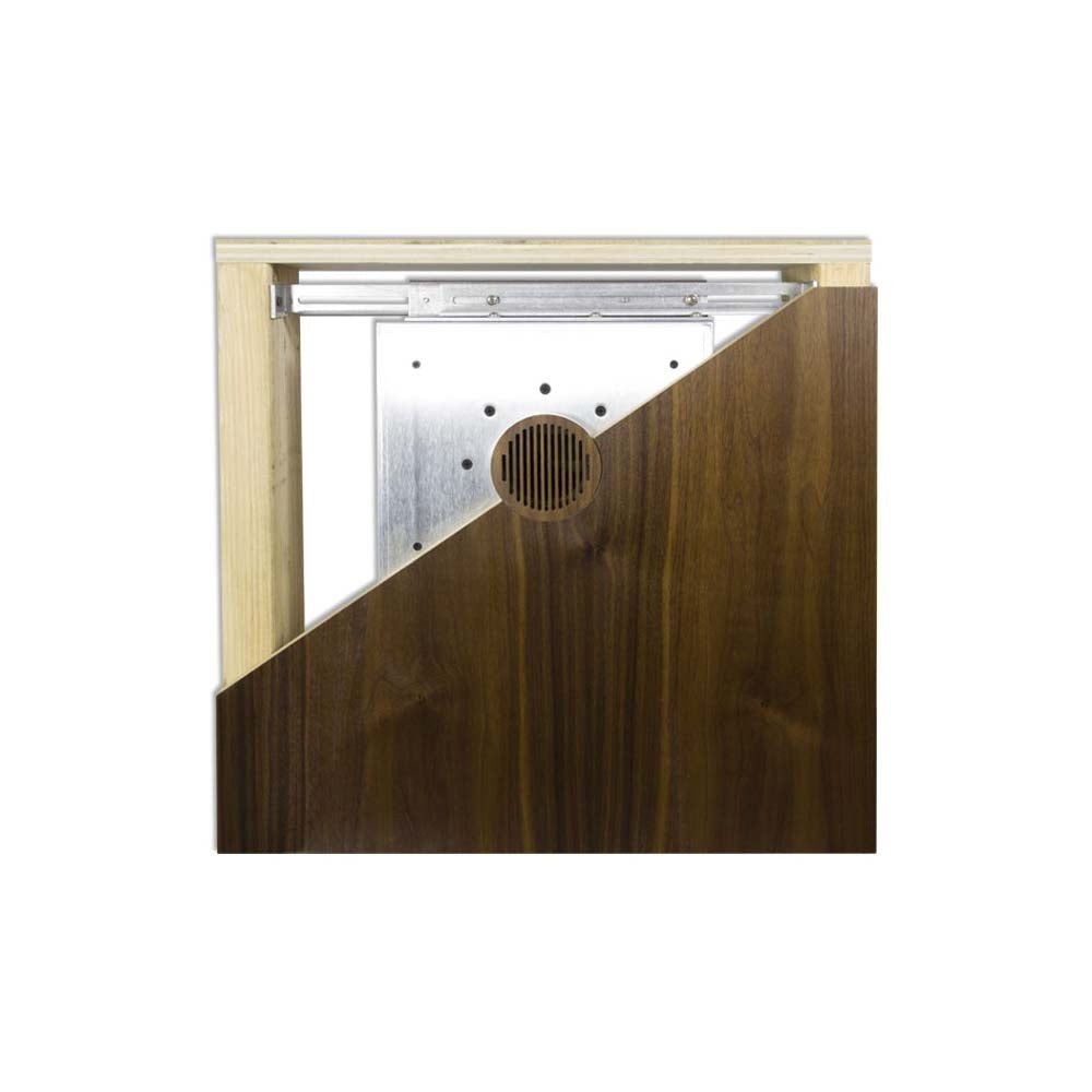 James 4" Square Small Aperture Speaker Trim Kit For Solid Surface Installations 1