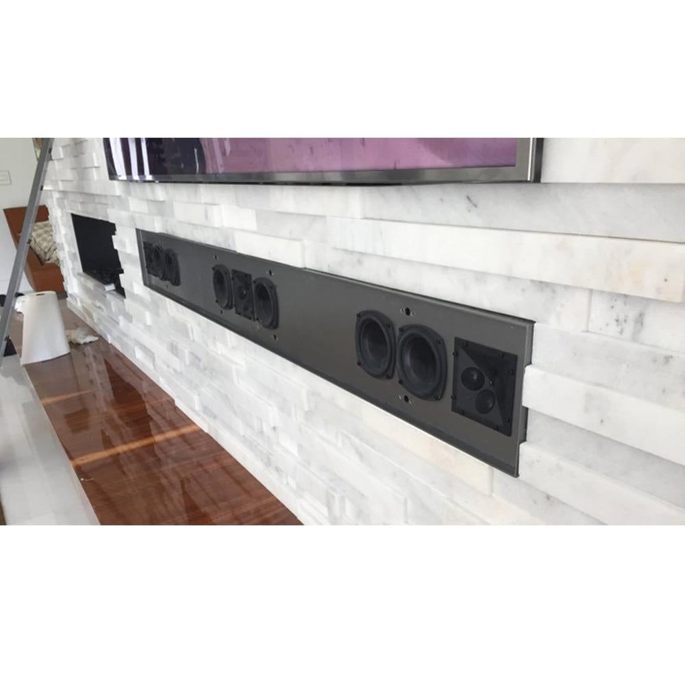 James QX-SPL5 5" LCR High Output In-Wall Soundbar, With Custom Width Options and White Grille : EACH 1
