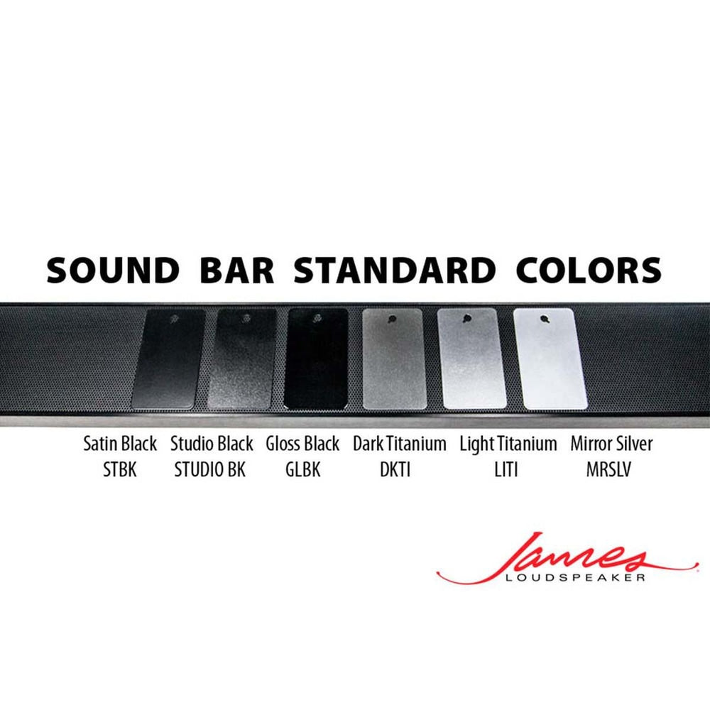 James SPL8-LCR-BE 8" LCR High Output Soundbar With Enclosure, Custom Colours, Shape and Width Options: EACH 4