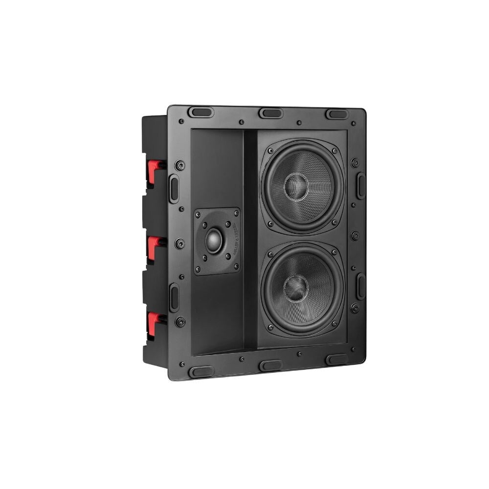 M&K Sound IW150A In Wall or In Ceiling Speaker, Satin Black With White Grille: EACH 2