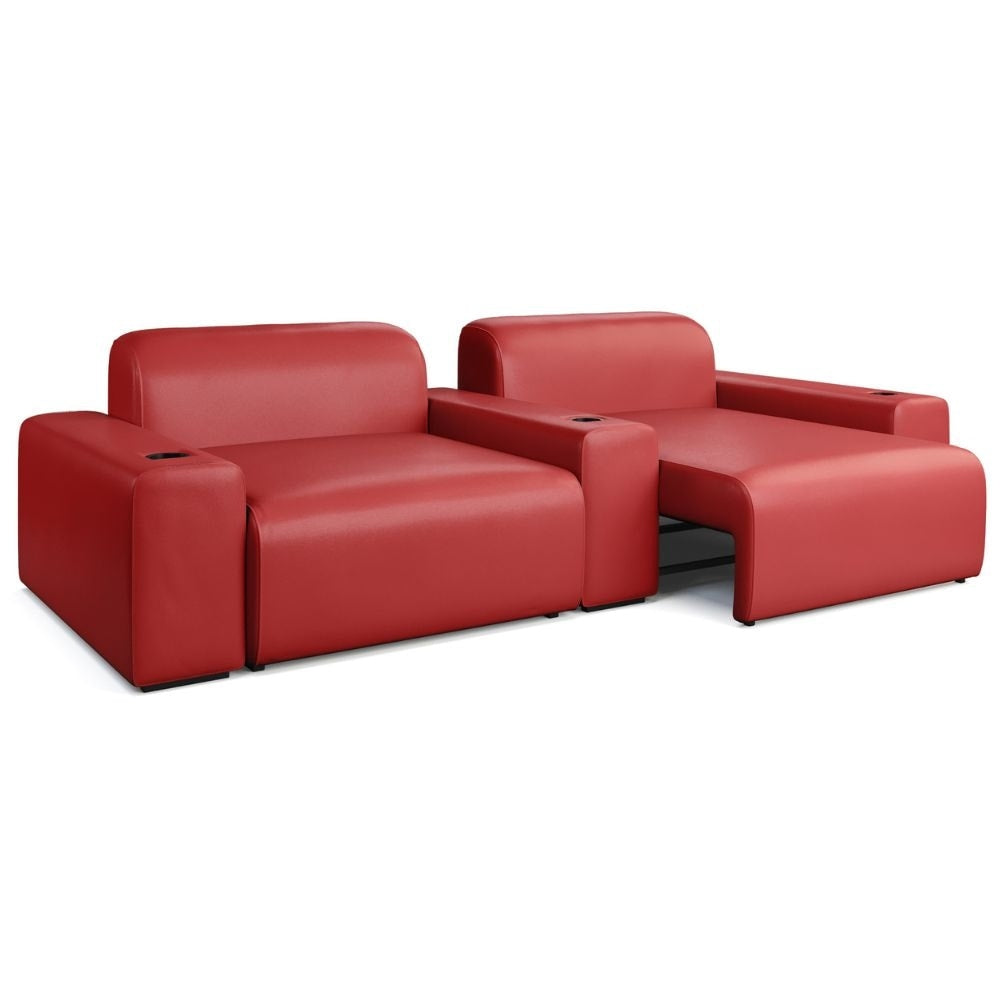 Moovia Budapest Essentials 2 or 4 Seat Cinema Sofa with Middle Arm in Dekoma Sorono Velvet 96