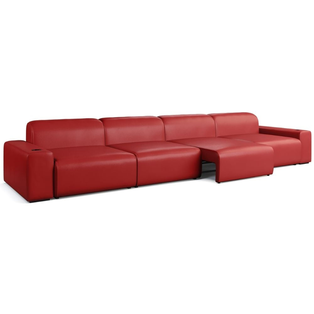 Moovia Budapest Essentials 2 or 4 Seat Cinema Sofa with Middle Arm in Dekoma Sorono Velvet 100