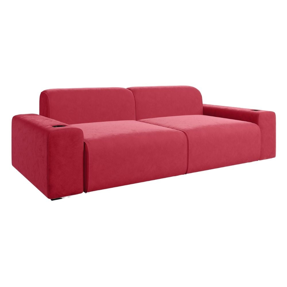 Moovia Budapest Essentials 2 or 4 Seat Cinema Sofa with Middle Arm in Dekoma Sorono Velvet 101