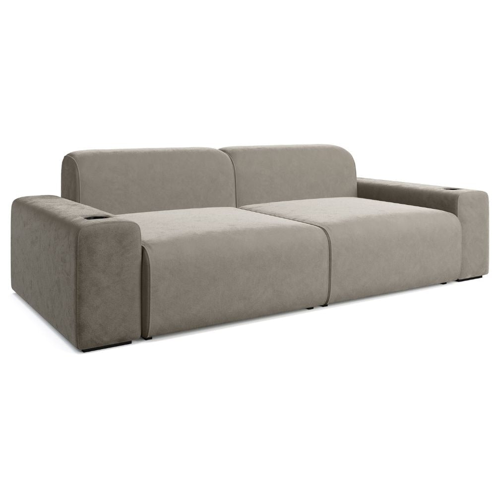 Moovia Budapest Essentials 2 or 4 Seat Cinema Sofa with Middle Arm in Dekoma Sorono Velvet 108