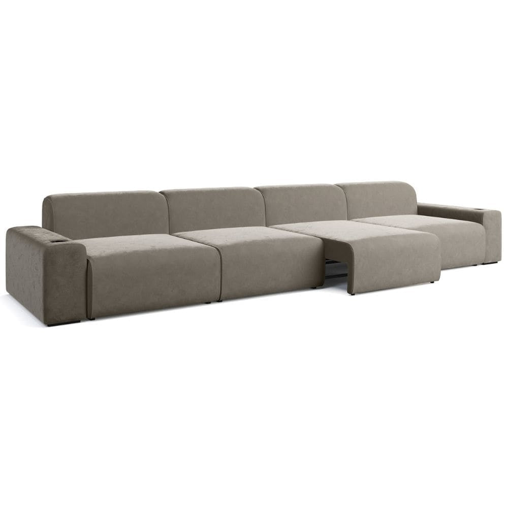 Moovia Budapest Essentials 2 or 4 Seat Cinema Sofa with Middle Arm in Dekoma Sorono Velvet 111