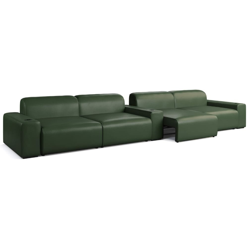 Moovia Budapest Essentials 2 or 4 Seat Cinema Sofa with Middle Arm in Dekoma Sorono Velvet 115