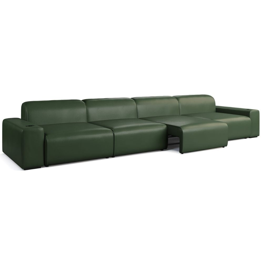 Moovia Budapest Essentials 2 or 4 Seat Cinema Sofa with Middle Arm in Dekoma Sorono Velvet 116