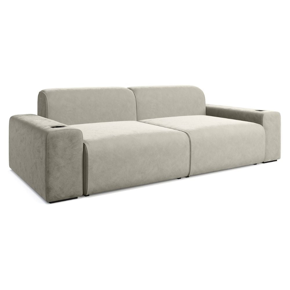 Moovia Budapest Essentials 2 or 4 Seat Cinema Sofa with Middle Arm in Dekoma Sorono Velvet 1