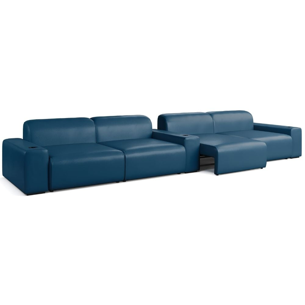 Moovia Budapest Essentials 2 or 4 Seat Cinema Sofa with Middle Arm in Dekoma Sorono Velvet 21