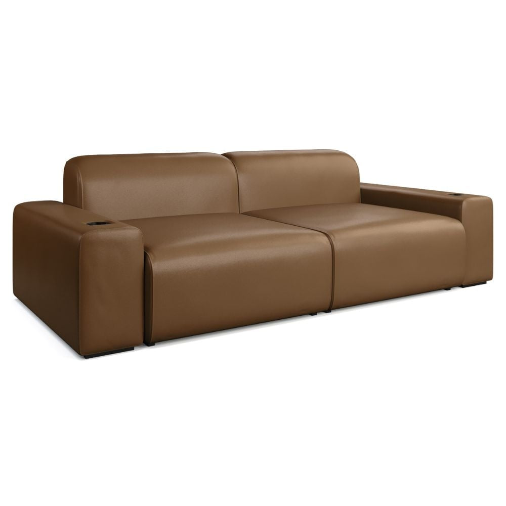 Moovia Budapest Essentials 2 or 4 Seat Cinema Sofa with Middle Arm in Dekoma Sorono Velvet 42