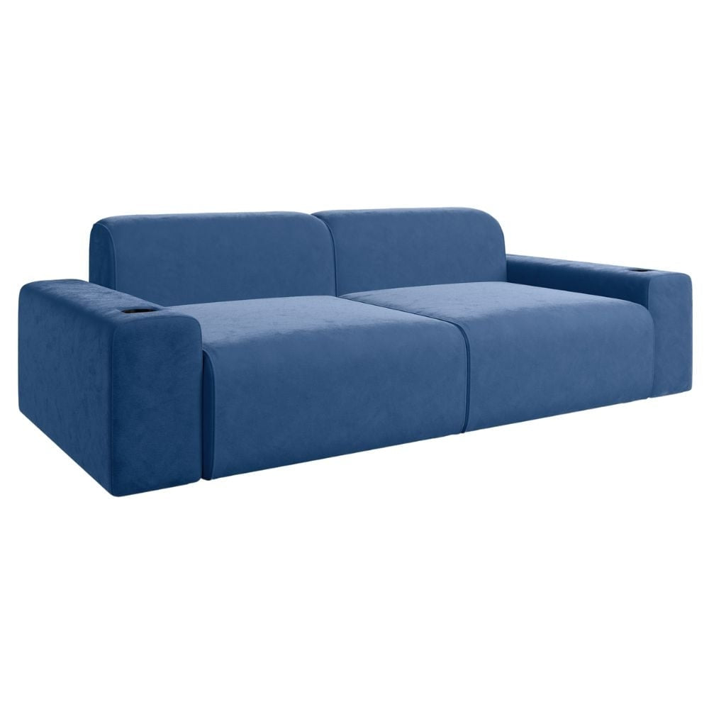 Moovia Budapest Essentials 2 or 4 Seat Cinema Sofa with Middle Arm in Dekoma Sorono Velvet 47