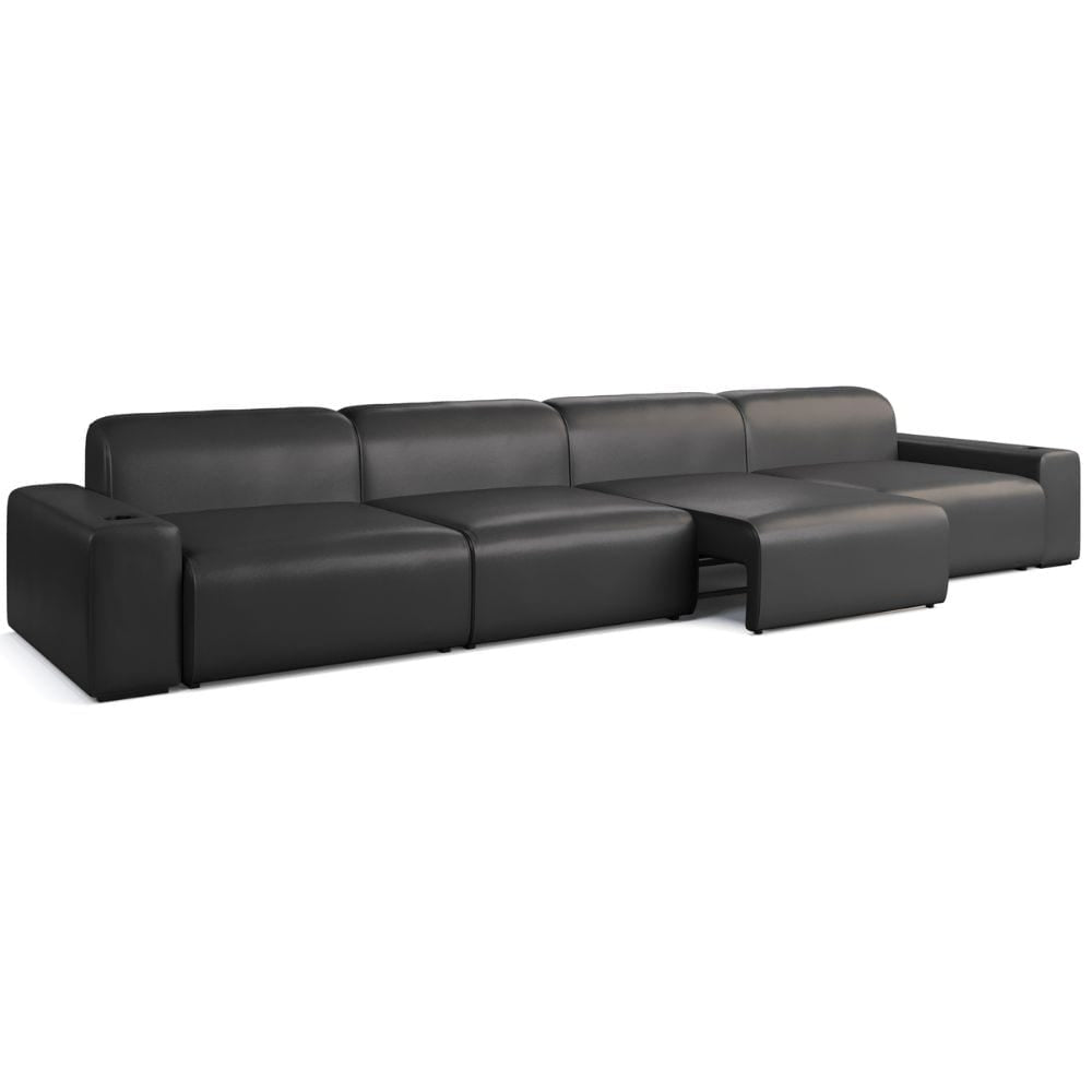 Moovia Budapest Essentials 2 or 4 Seat Cinema Sofa with Middle Arm in Dekoma Sorono Velvet 62