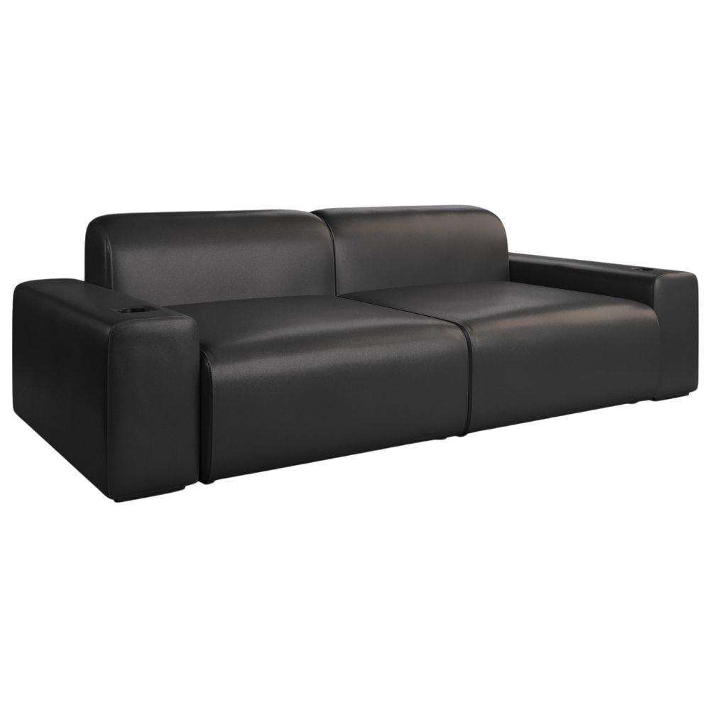 Moovia Budapest Essentials 2 or 4 Seat Cinema Sofa with Middle Arm in Dekoma Sorono Velvet 86