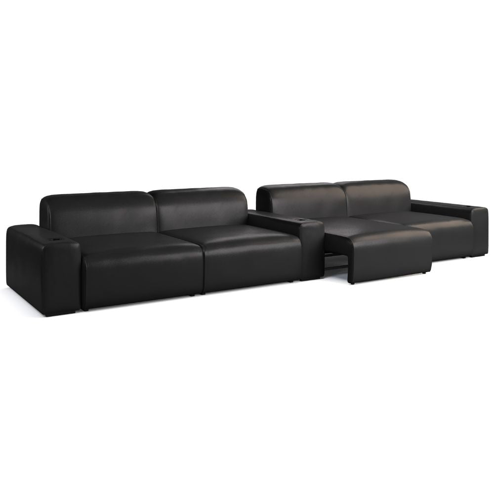 Moovia Budapest Essentials 2 or 4 Seat Cinema Sofa with Middle Arm in Dekoma Sorono Velvet 8