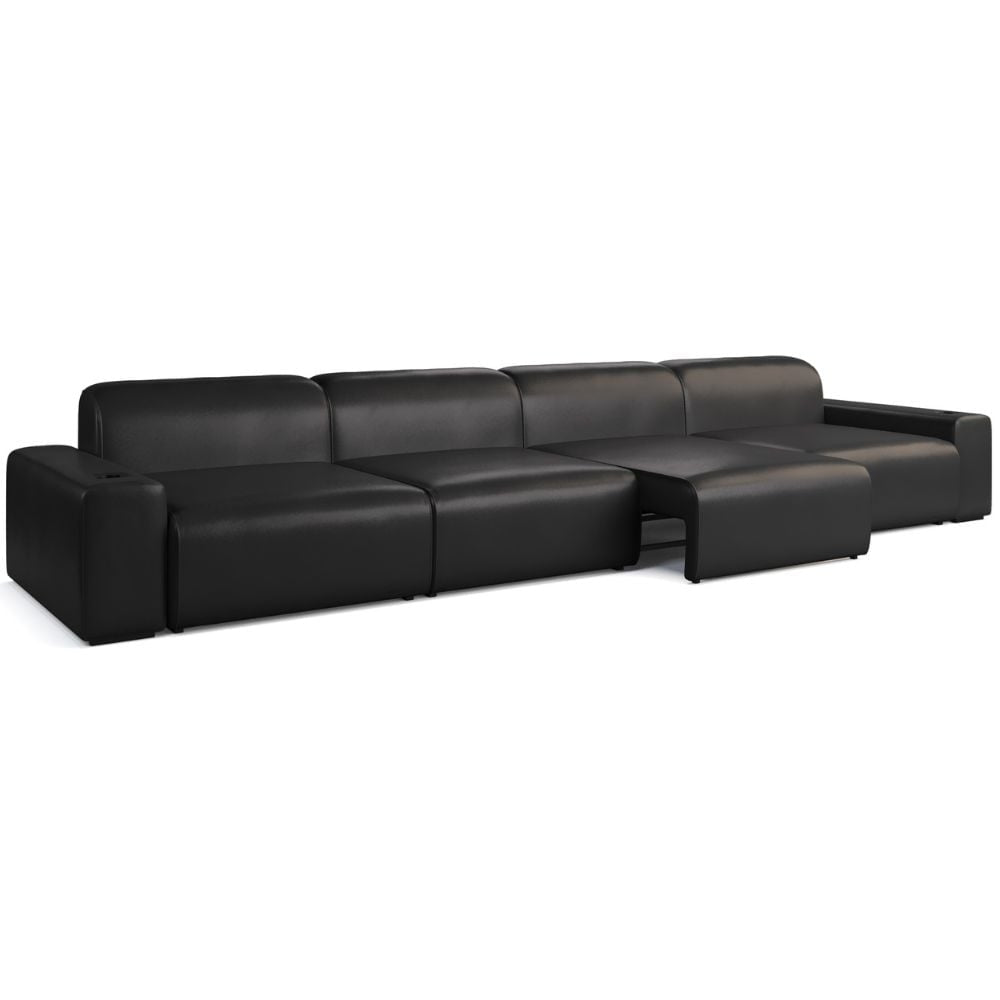Moovia Budapest Essentials 2 or 4 Seat Cinema Sofa with Middle Arm in Dekoma Sorono Velvet 88