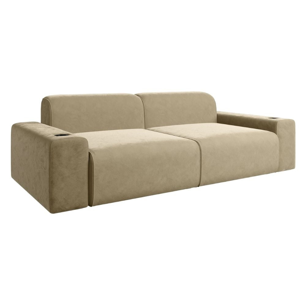 Moovia Budapest Essentials 2 or 4 Seat Cinema Sofa with Middle Arm in Dekoma Sorono Velvet 90