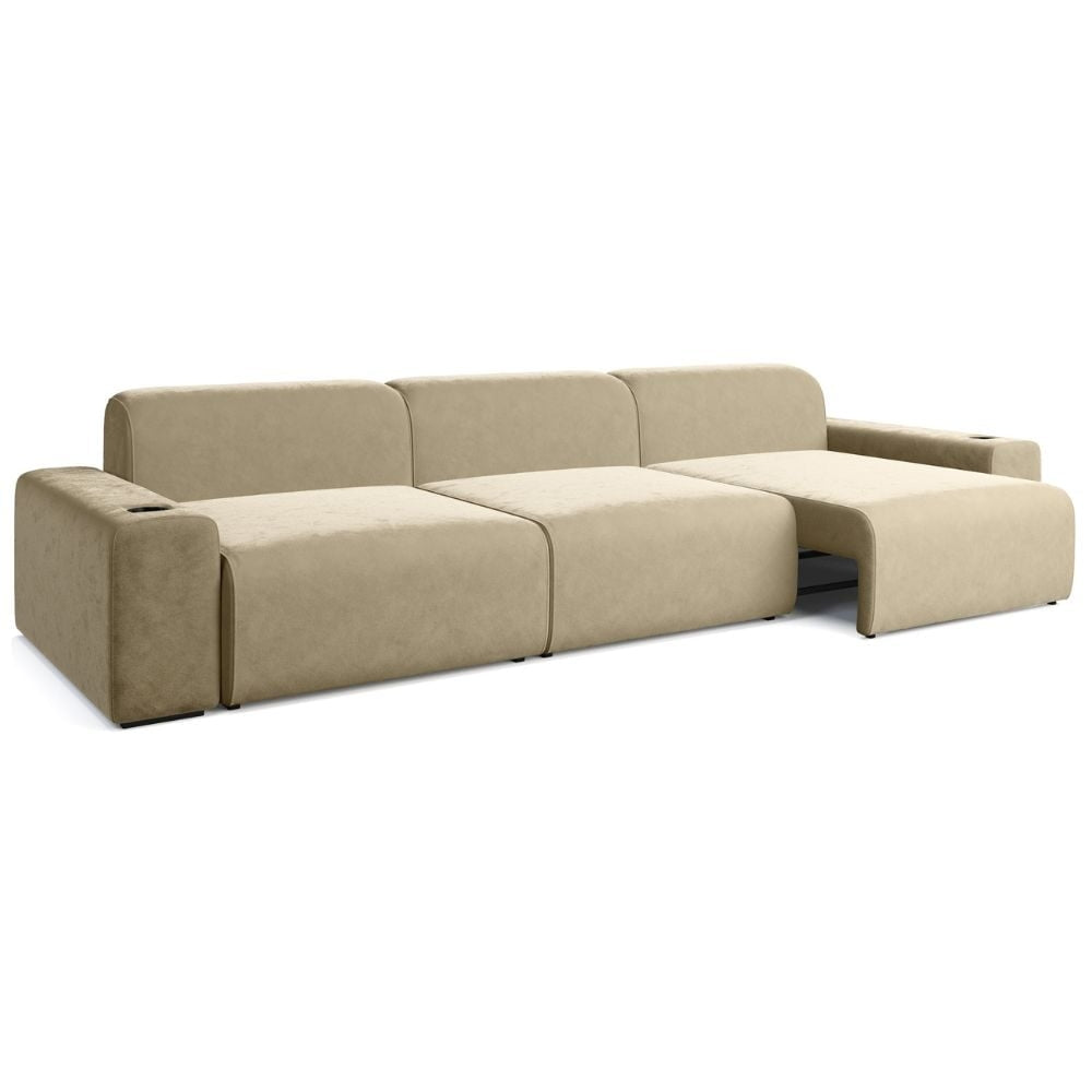 Moovia Budapest Essentials 2 or 4 Seat Cinema Sofa with Middle Arm in Dekoma Sorono Velvet 91