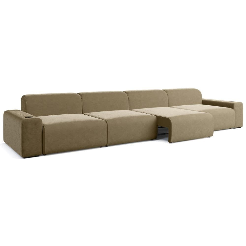 Moovia Budapest Essentials 2 or 4 Seat Cinema Sofa with Middle Arm in Dekoma Sorono Velvet 93