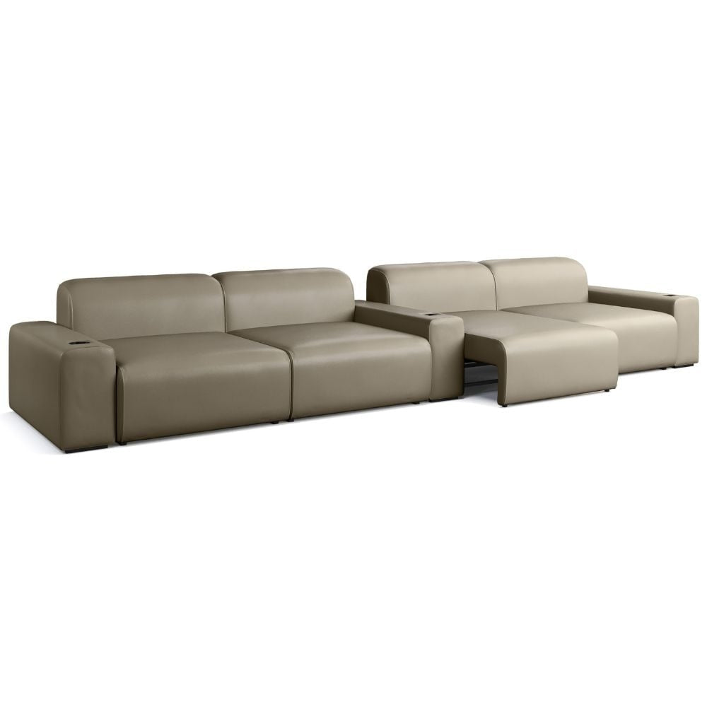 Moovia Budapest Essentials 2 or 4 Seat Cinema Sofa with Middle Arm in Dekoma Sorono Velvet