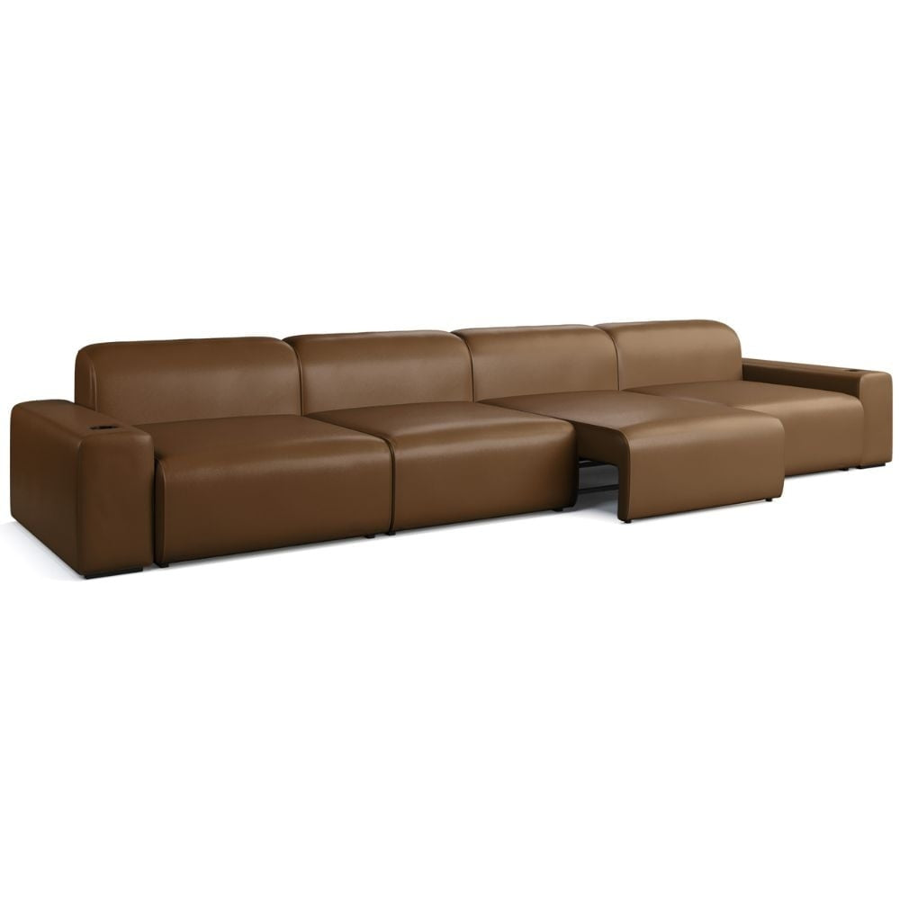 Moovia Budapest Essentials 2 or 4 Seat Cinema Sofa with Middle Arm in Dekoma Sorono Velvet