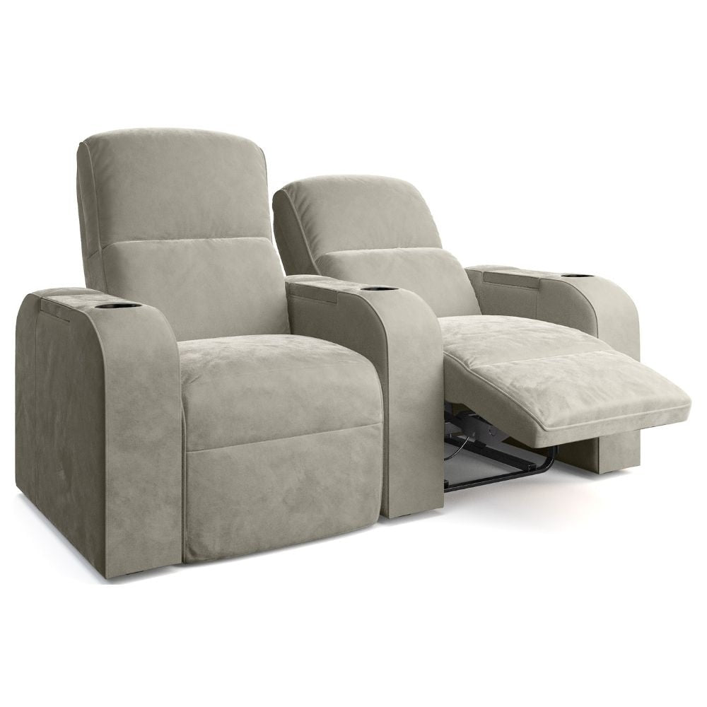 Moovia Dallas Essentials 2 or 4 Seat Cinema Chair with Love Seat in Dekoma Sorono Velvet 3