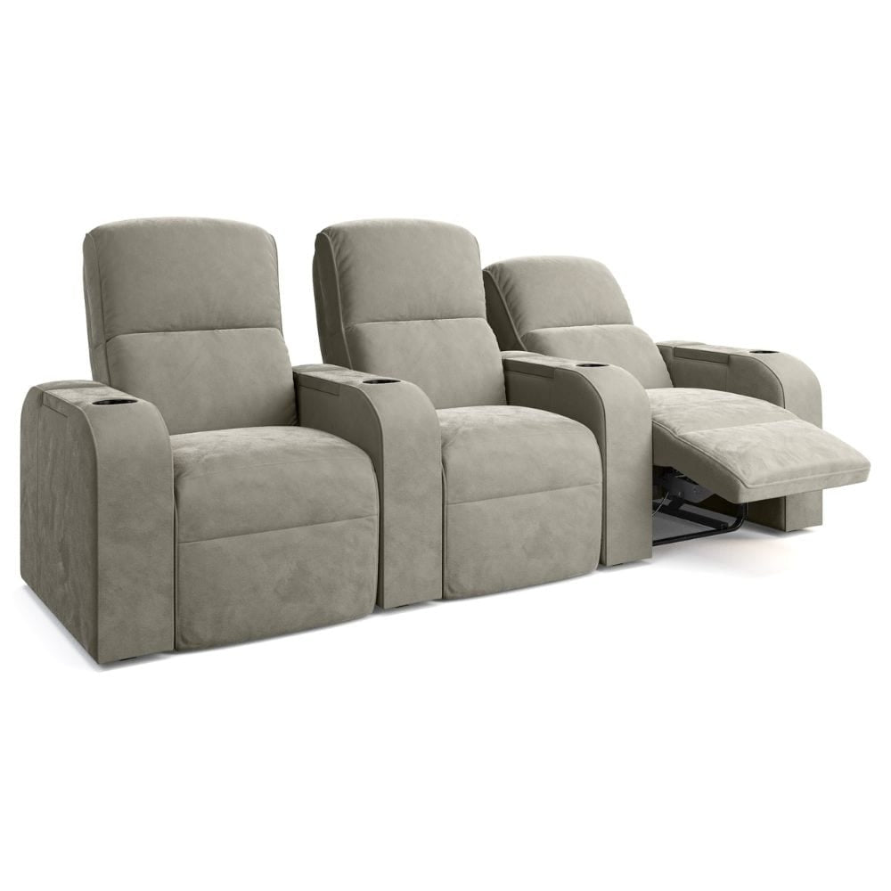 Moovia Dallas Essentials 2 or 4 Seat Cinema Chair with Love Seat in Dekoma Sorono Velvet 4