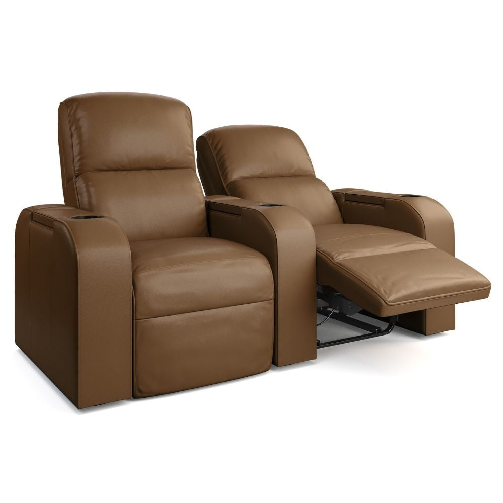 Moovia Dallas Essentials 2 or 4 Seat Cinema Chair with Love Seat in Dekoma Sorono Velvet 48
