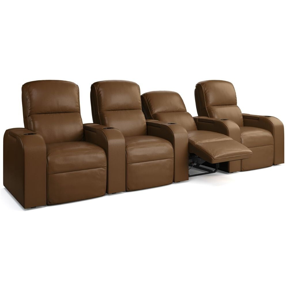Moovia Dallas Essentials 2 or 4 Seat Cinema Chair with Love Seat in Dekoma Sorono Velvet 51