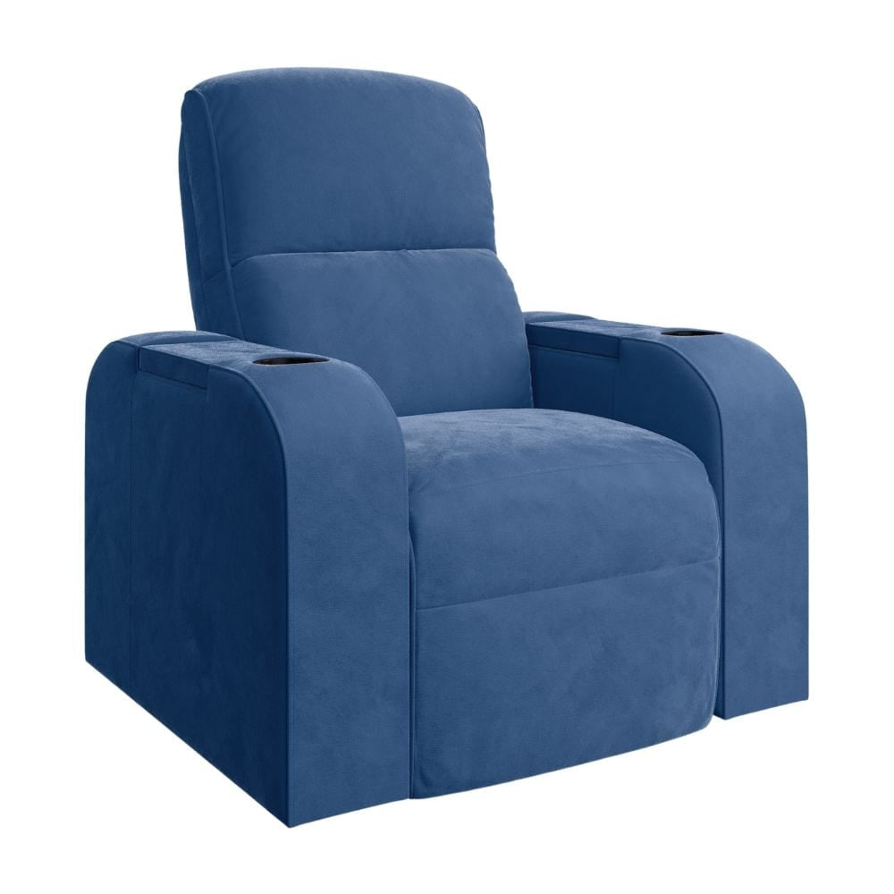 Moovia Dallas Essentials 2 or 4 Seat Cinema Chair with Love Seat in Dekoma Sorono Velvet 52