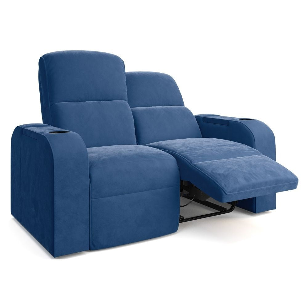 Moovia Dallas Essentials 2 or 4 Seat Cinema Chair with Love Seat in Dekoma Sorono Velvet 53