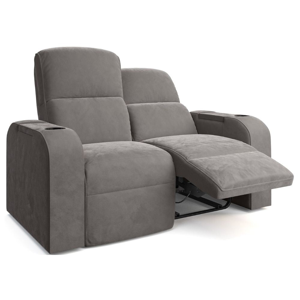 Moovia Dallas Essentials 2 or 4 Seat Cinema Chair with Love Seat in Dekoma Sorono Velvet 59