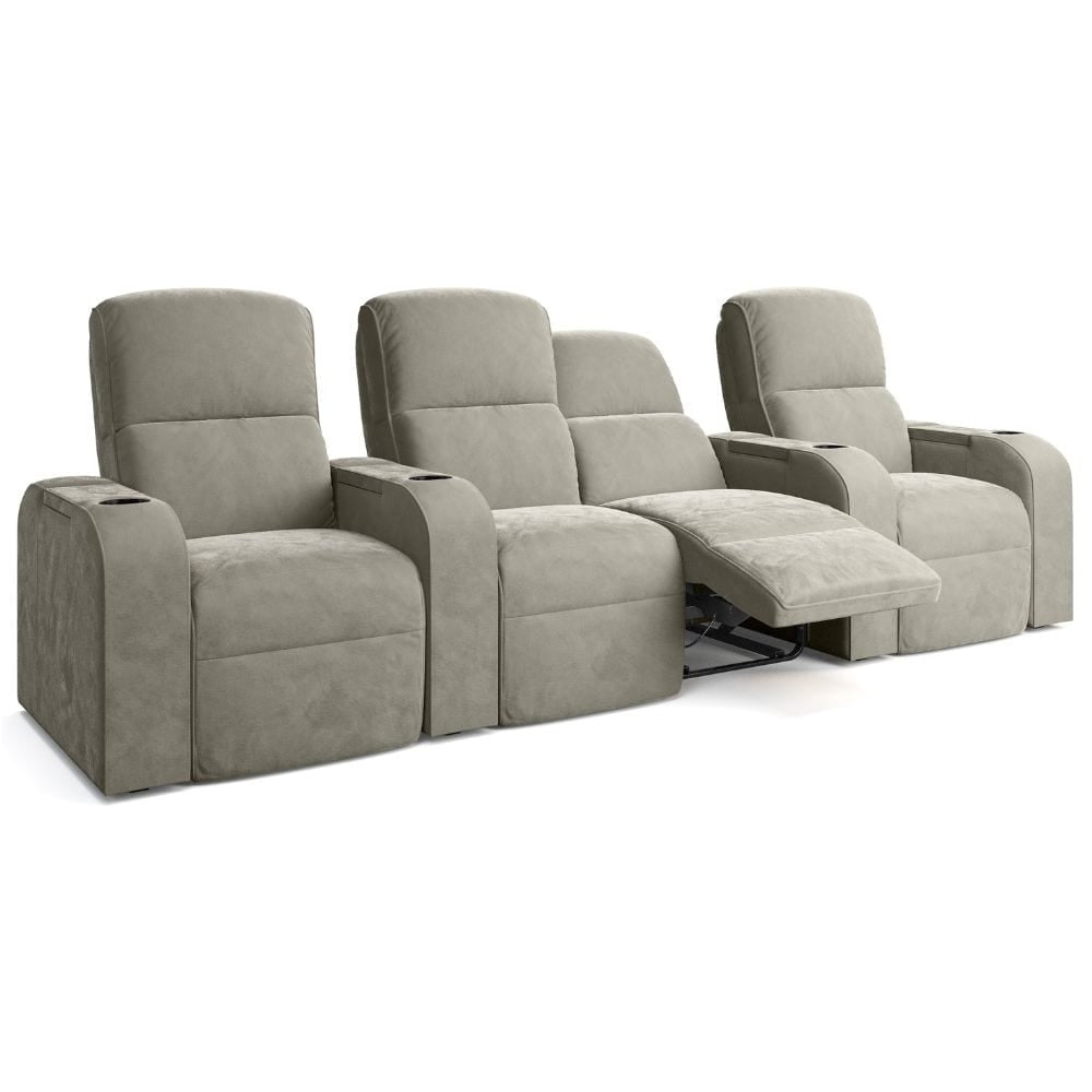 Moovia Dallas Essentials 2 or 4 Seat Cinema Chair with Love Seat in Dekoma Sorono Velvet 6