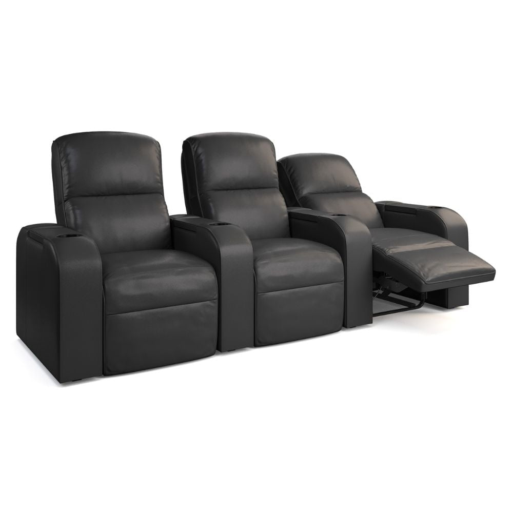 Moovia Dallas Essentials 2 or 4 Seat Cinema Chair with Love Seat in Dekoma Sorono Velvet 69