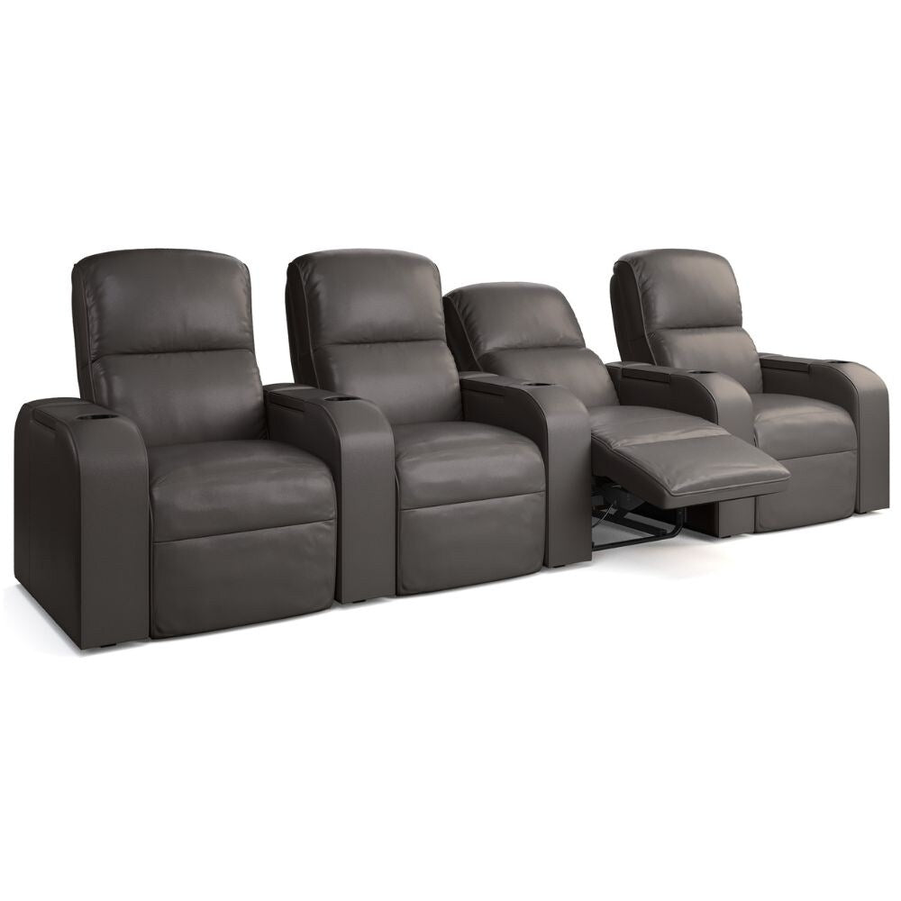 Moovia Dallas Essentials 2 or 4 Seat Cinema Chair with Love Seat in Dekoma Sorono Velvet 78
