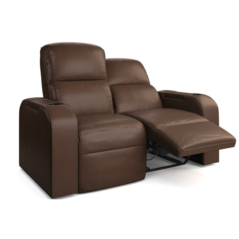 Moovia Dallas Essentials 2 or 4 Seat Cinema Chair with Love Seat in Dekoma Sorono Velvet 88