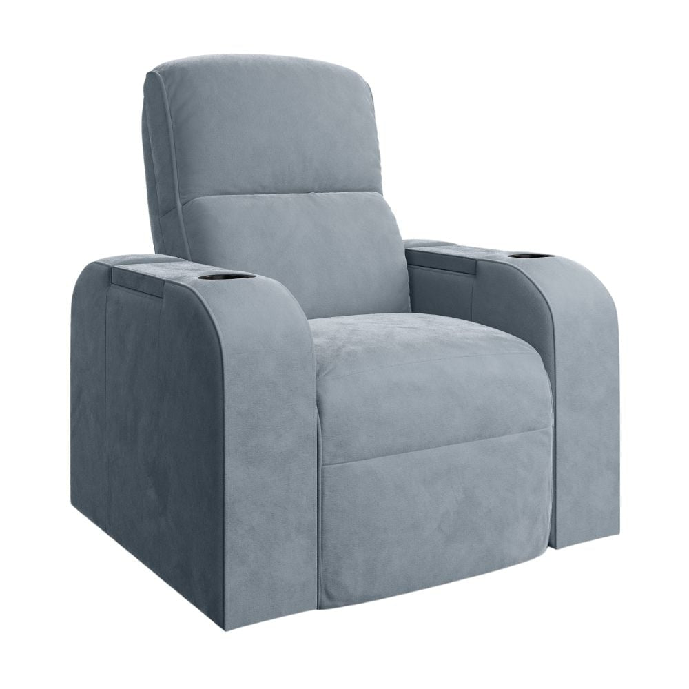 Moovia Dallas Essentials 2 or 4 Seat Cinema Chair with Love Seat in Dekoma Sorono Velvet 93