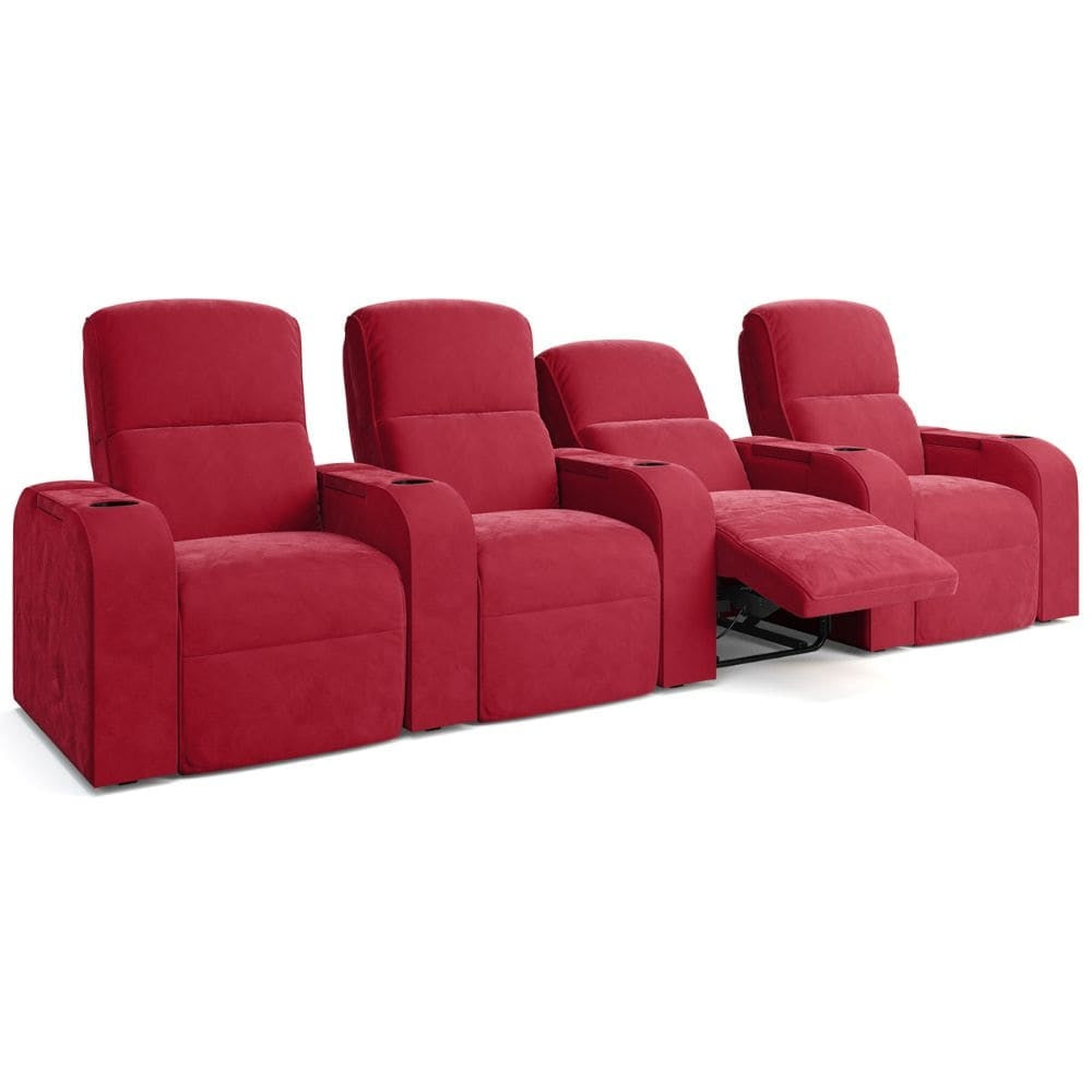 Moovia Dallas Essentials Single, Double, Triple or 4 Seat Cinema Chair in Dekoma Sorono Velvet 115
