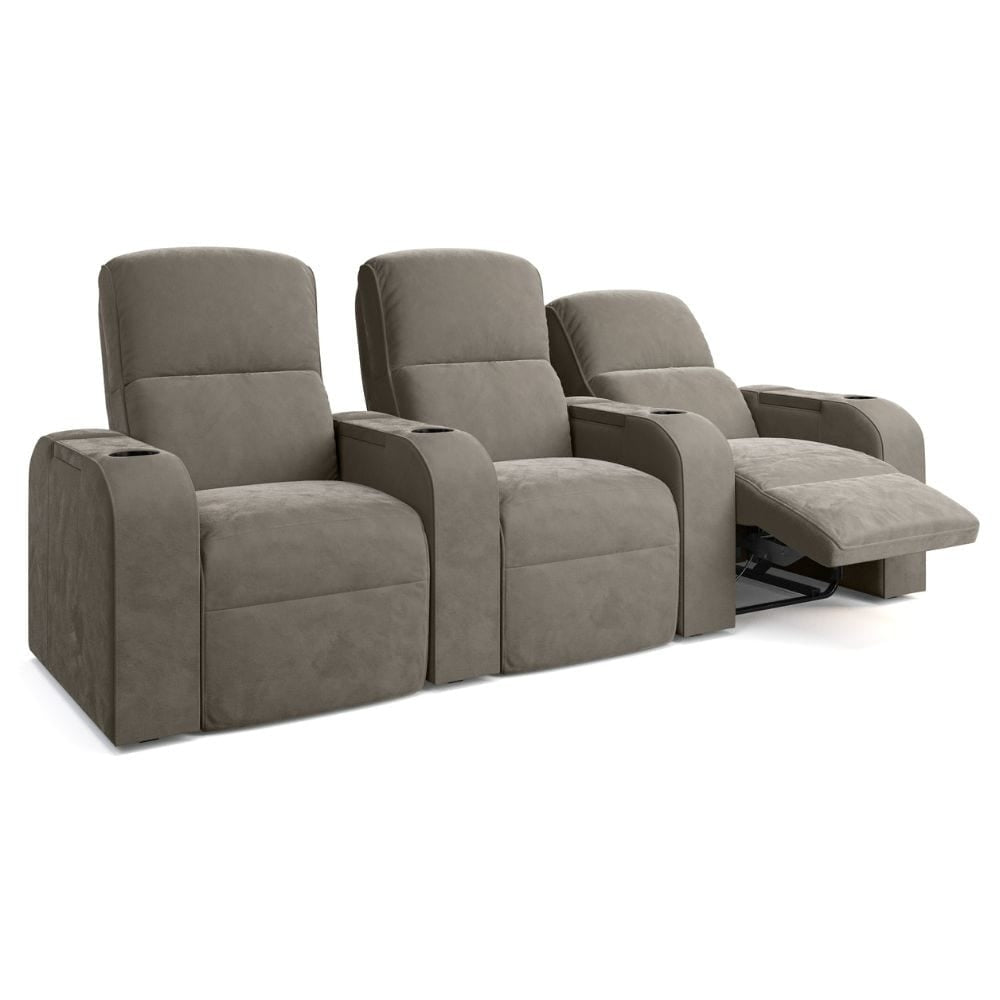 Moovia Dallas Essentials Single, Double, Triple or 4 Seat Cinema Chair in Dekoma Sorono Velvet 121