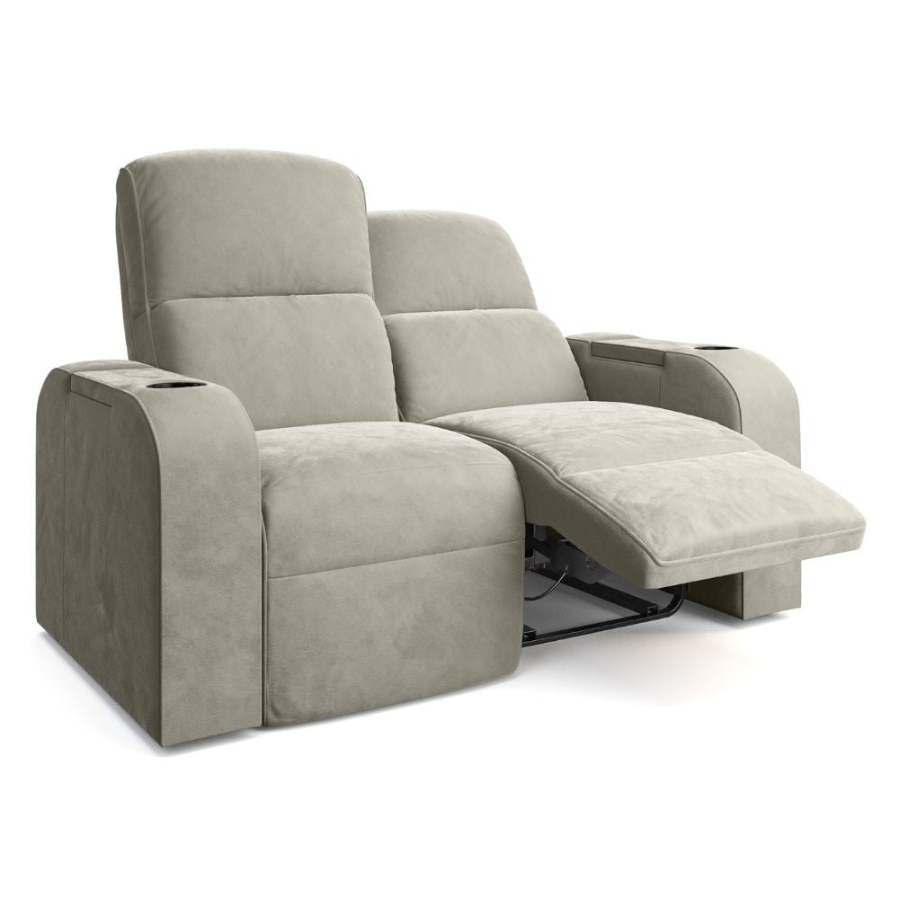 Moovia Dallas Essentials Single, Double, Triple or 4 Seat Cinema Chair in Dekoma Sorono Velvet 129