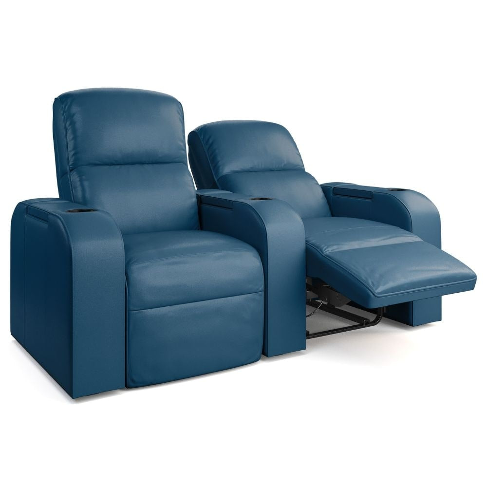 Moovia Dallas Essentials Single, Double, Triple or 4 Seat Cinema Chair in Dekoma Sorono Velvet 16