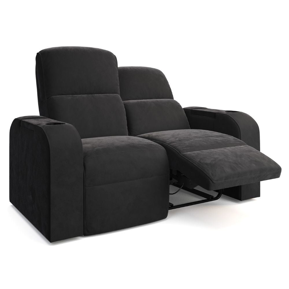 Moovia Dallas Essentials Single, Double, Triple or 4 Seat Cinema Chair in Dekoma Sorono Velvet 30