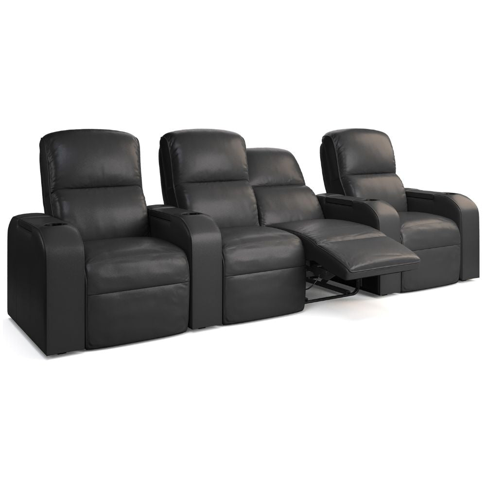 Moovia Dallas Essentials Single, Double, Triple or 4 Seat Cinema Chair in Dekoma Sorono Velvet 64