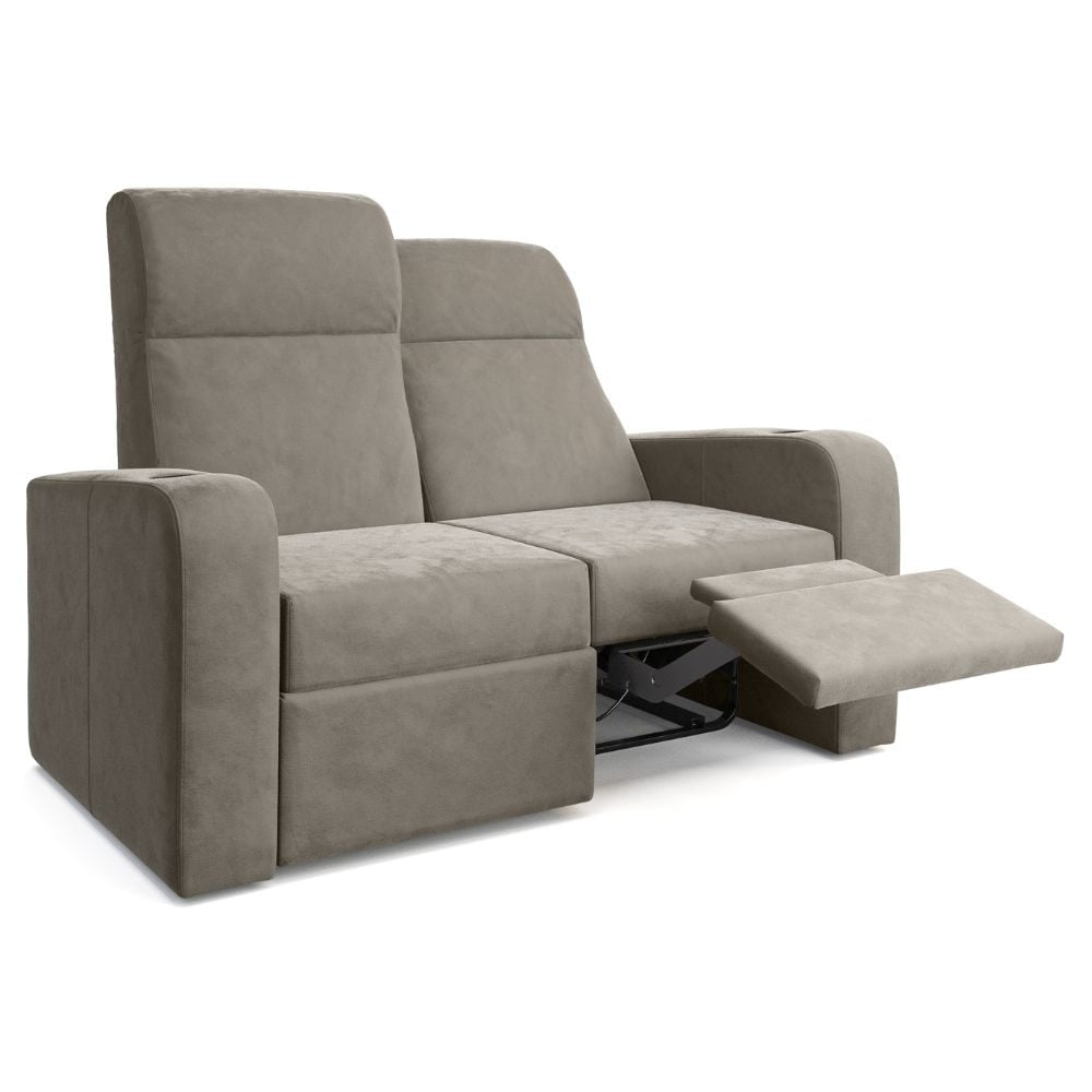 Moovia Ibiza Essentials 2 4 Seat Cinema Chair with Love Seat in Dekoma Sorono Velvet 120