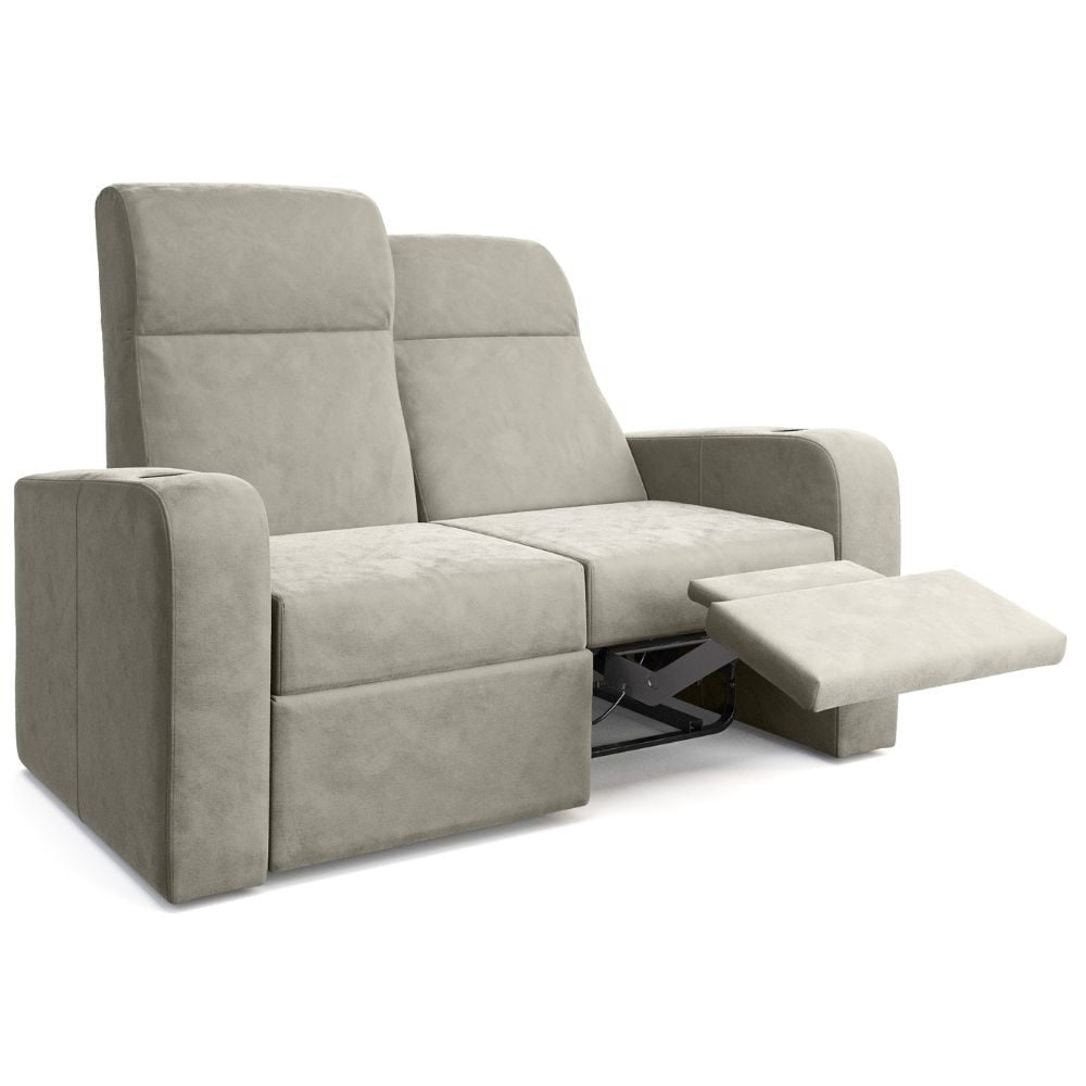 Moovia Ibiza Essentials 2 4 Seat Cinema Chair with Love Seat in Dekoma Sorono Velvet 1