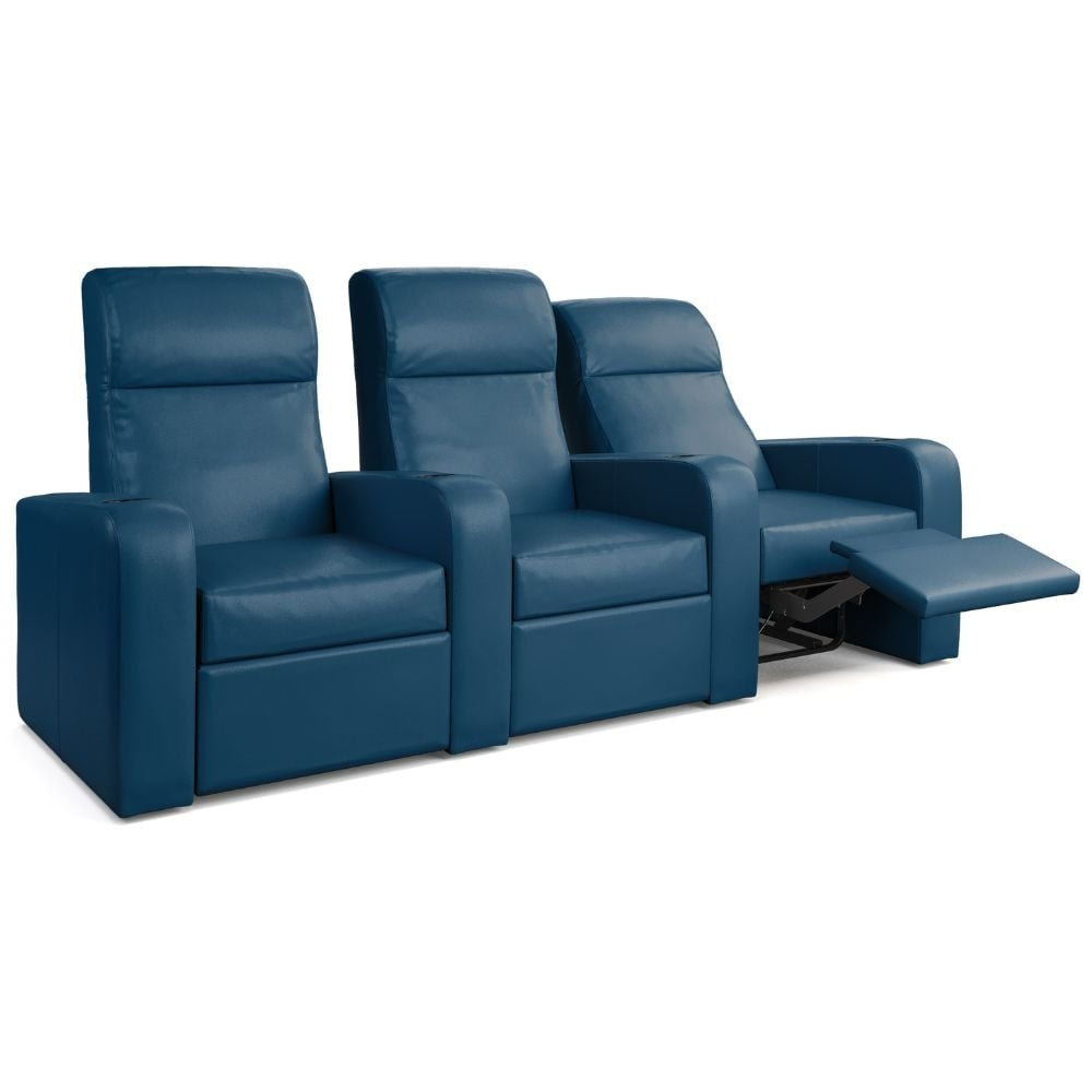 Moovia Ibiza Essentials 2 4 Seat Cinema Chair with Love Seat in Dekoma Sorono Velvet 21
